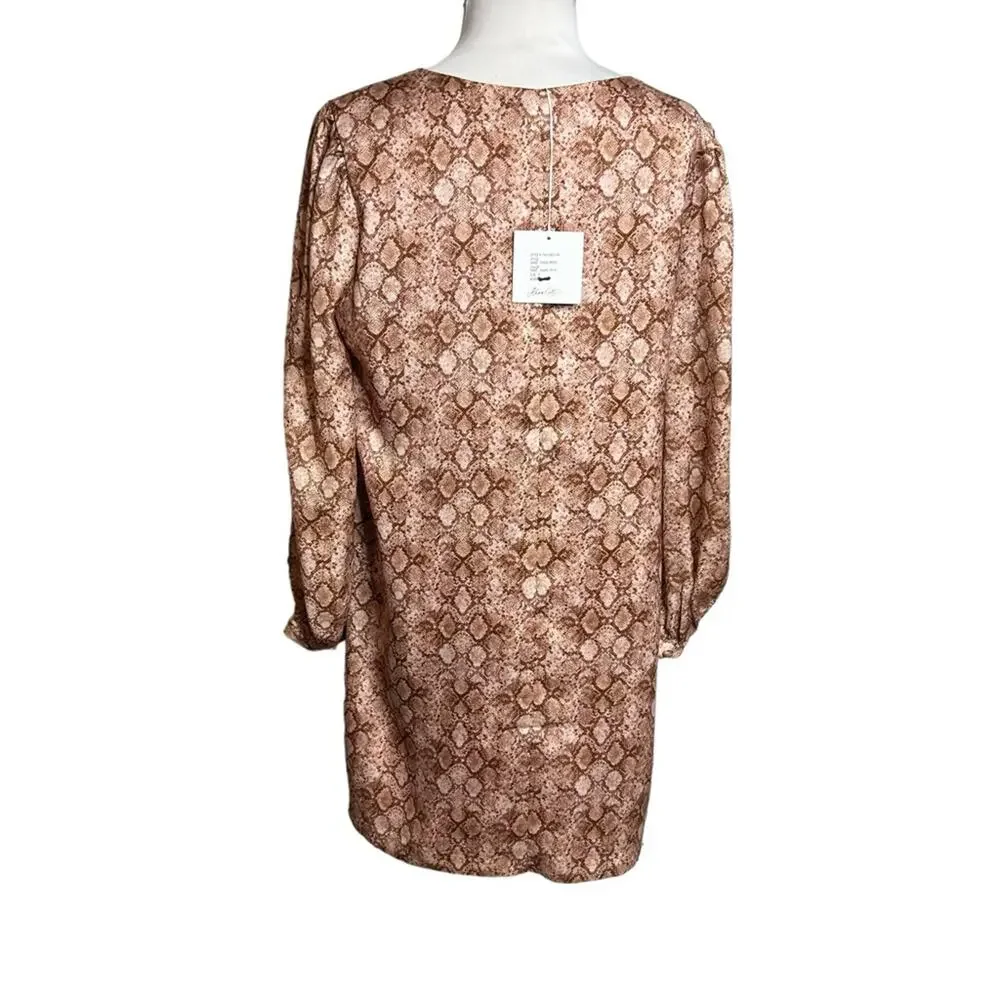 NWT‎ Anna Cate Emma dress snakeskin print Sz S